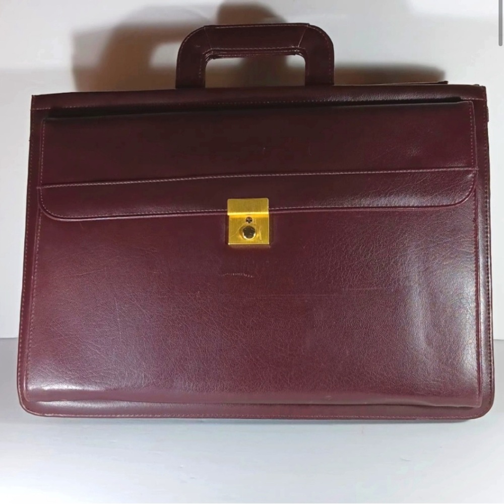 Briefcase Heritage Burgundy Leatherette